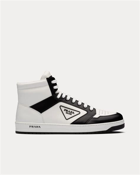 prada 1226 mens black white casual shoes|Prada shoes for men sale.